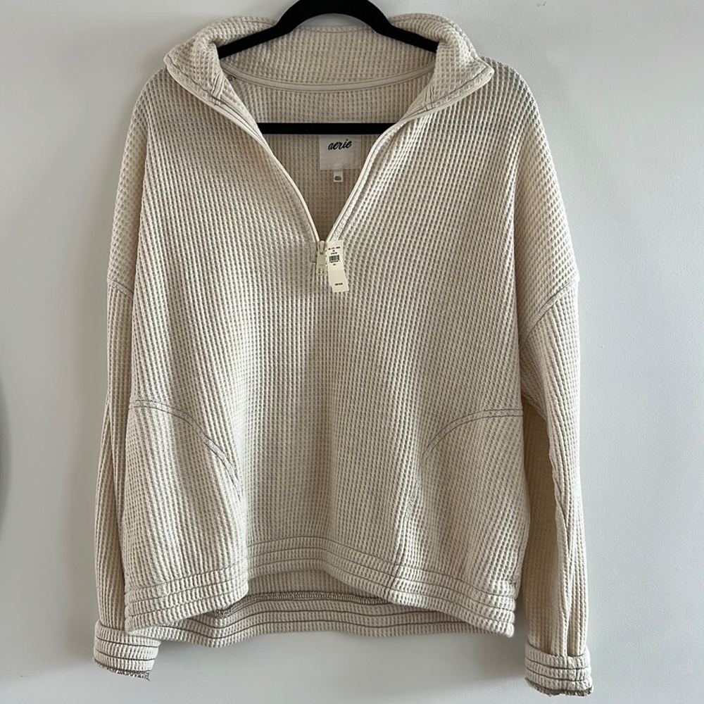 Aerie Waffle Knit Sweater